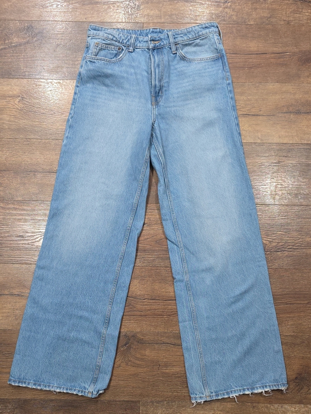 H&M Light Blue Wide-Leg Jeans